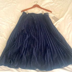 Blue sparkle skirt. Elastic waist. Slip layer built in. New with tags